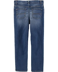 Kid Dark Wash Straight-Leg Jeans