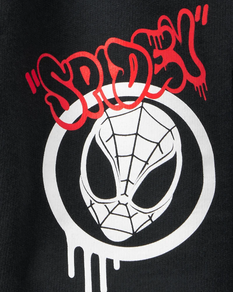 Boys 2-Piece Spider-Man Outfit Set - Red/Black