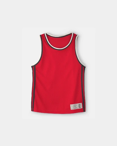 Boys Active Mesh Tank - Red