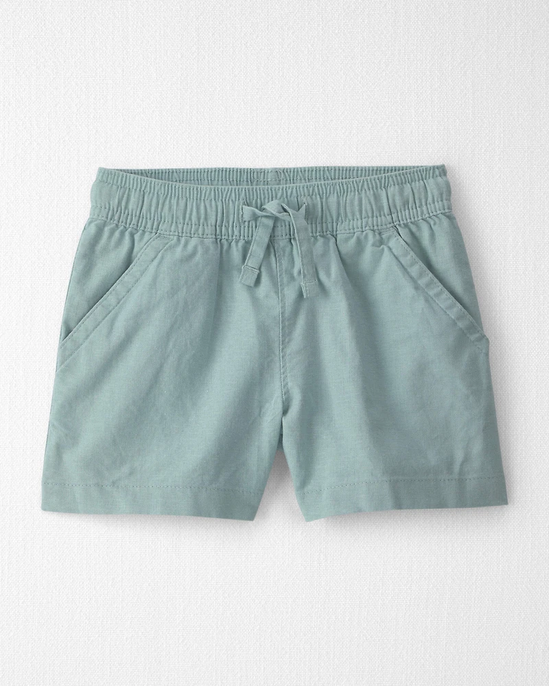 Toddler Boy 2-Piece Knit Top & Short Set Made with Organic Cotton in Stripes