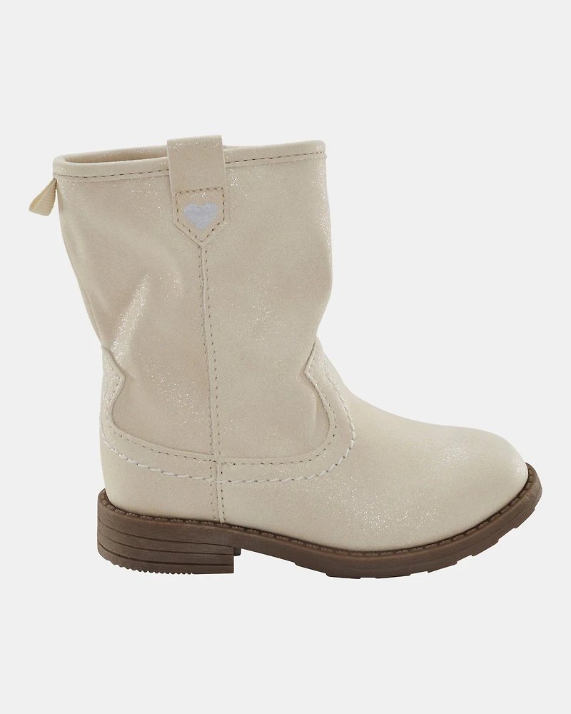 Toddler Cowgirl Boots - White