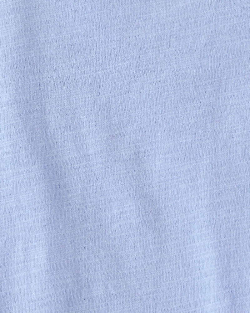 Baby 2-Piece Stripe Overall Set - Blue/Ivory