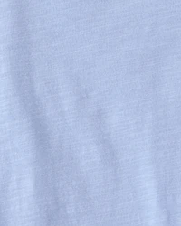 Baby 2-Piece Stripe Overall Set - Blue/Ivory