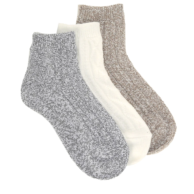 Women's 3 Pack Luxe Ultra Soft Ankle Socks