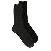 Women's 2 Pack Luxe Ultra Soft Crew Socks