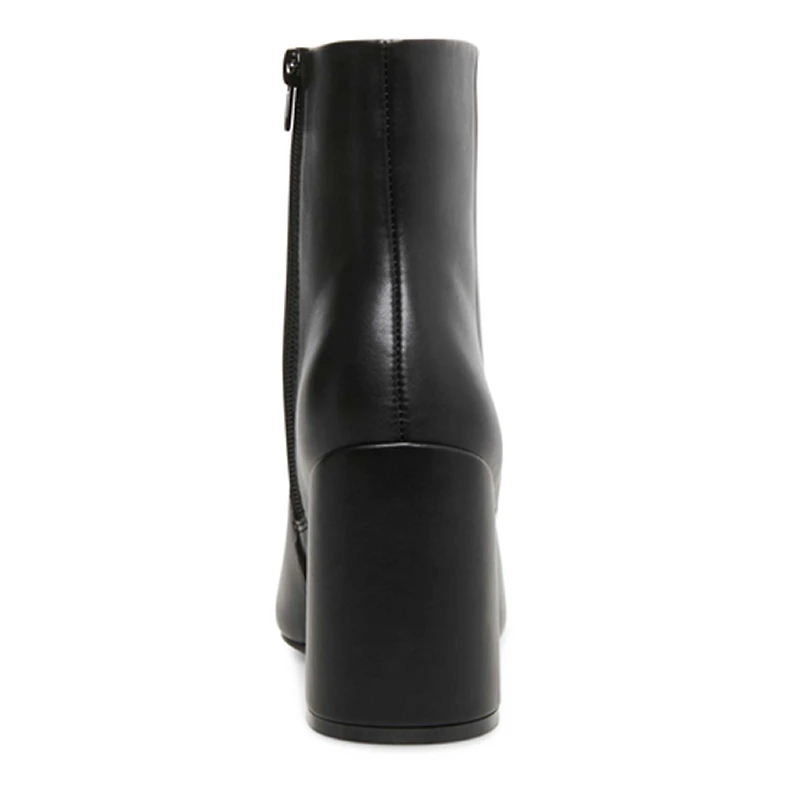 Women's While Block Heel Bootie