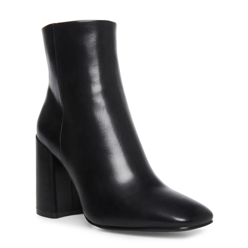 Women's While Block Heel Bootie