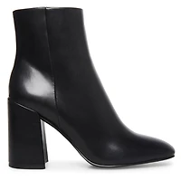 Women's While Block Heel Bootie