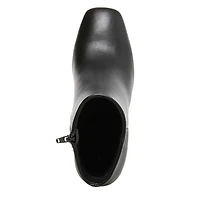 Women's While Block Heel Bootie