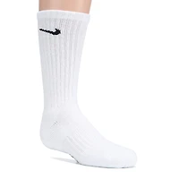 Kids' 6 Pack Youth Medium Cushioned Crew Socks