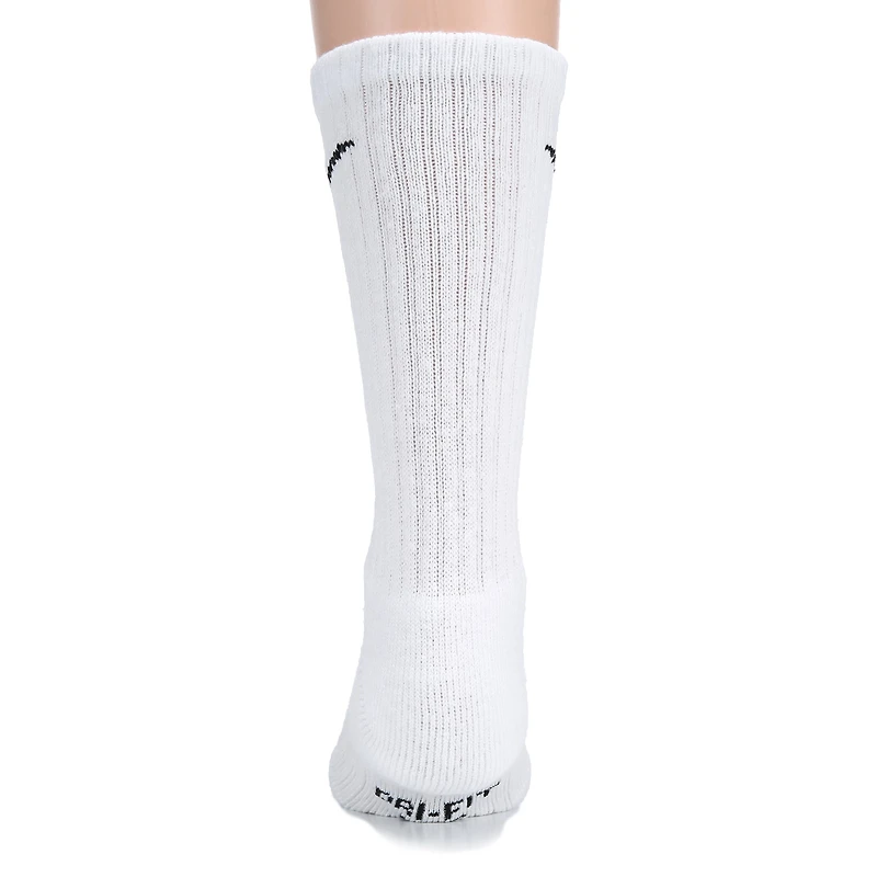 Kids' 6 Pack Youth Medium Cushioned Crew Socks