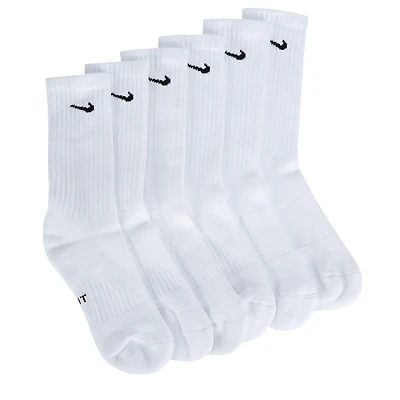Kids' 6 Pack Youth Medium Cushioned Crew Socks