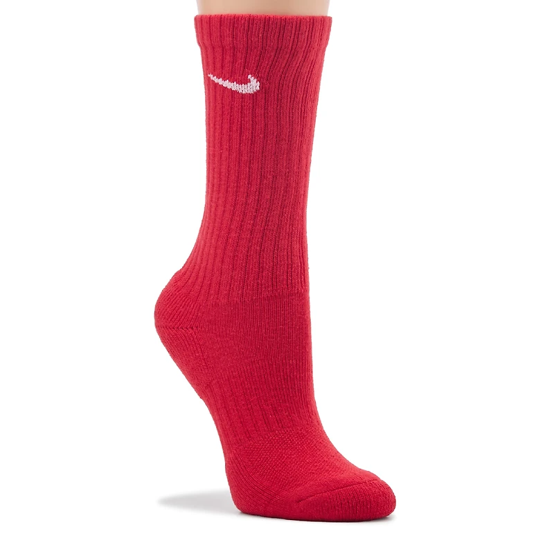 Kids' 6 Pack Youth Medium Cushioned Crew Socks