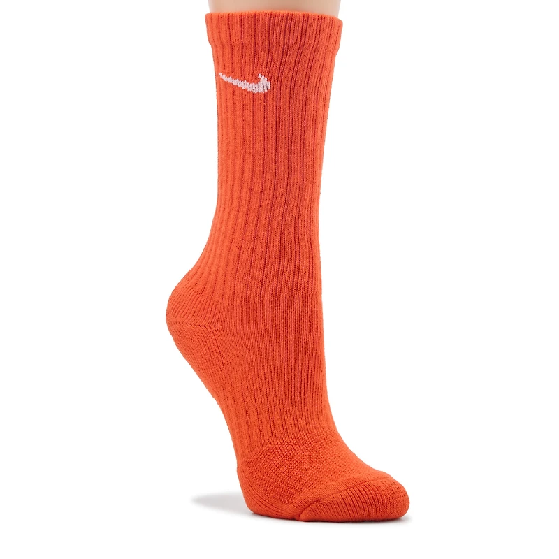 Kids' 6 Pack Youth Medium Cushioned Crew Socks