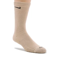Men's 6 Pack Large Everyday Plus Cushion Crew Socks
