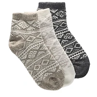 Women's 3 Pack Luxe Ultra Soft Ankle Socks