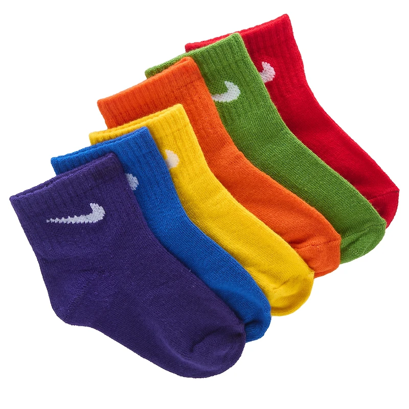 Kids' 6 Pack Toddler Ankle Socks