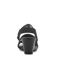 Women's Anna Elastic Strap Wedge Sandal