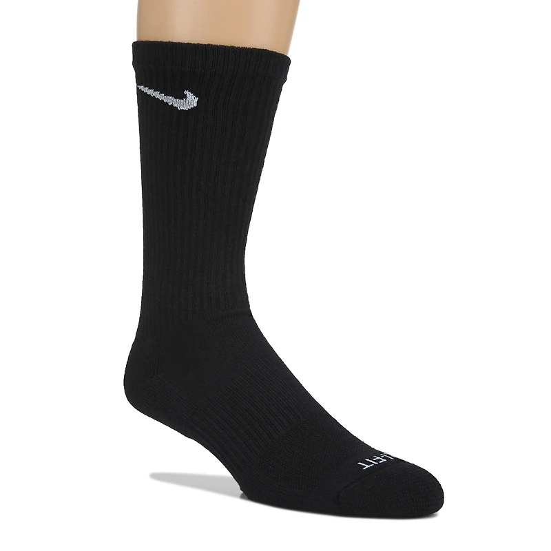 Men's 6 Pack Large Everyday Plus Cushion Crew Socks