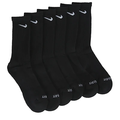 Men's 6 Pack Large Everyday Plus Cushion Crew Socks