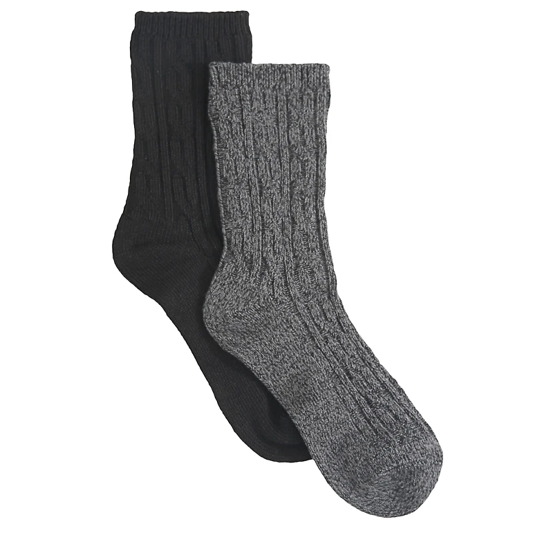Kids' 2 Pack Super Soft Crew Socks