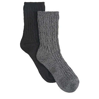 Kids' 2 Pack Super Soft Crew Socks