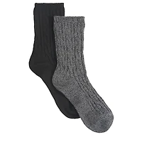 Kids' 2 Pack Super Soft Crew Socks