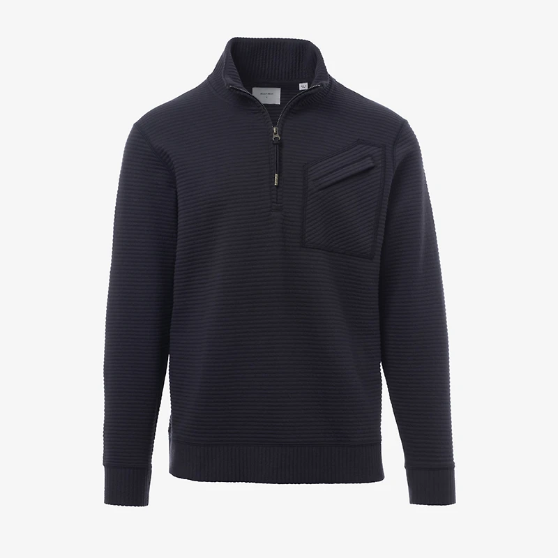 Billy Reid Quilted Half-zip Pullover