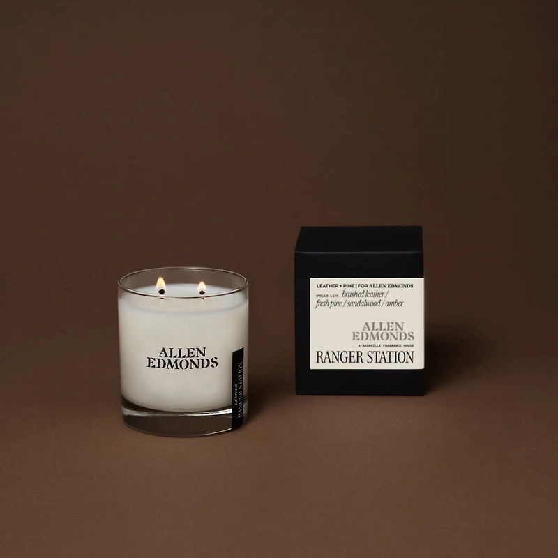 Ranger Station x Allen Edmonds Leather + Pine Candle