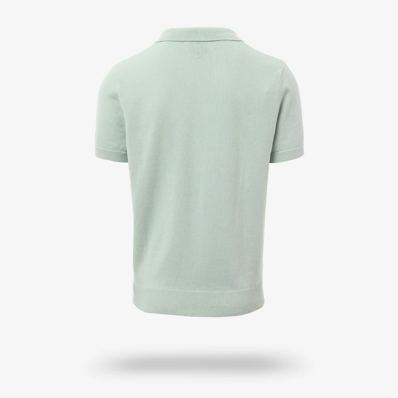 Short Sleeve Knit Polo