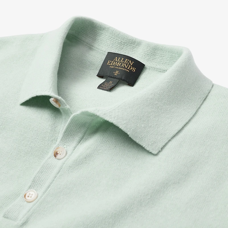 Short Sleeve Knit Polo