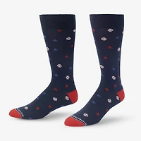 Baseball Star Dress Socks