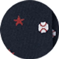 Baseball Star Dress Socks