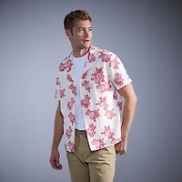 Billy Reid Floral Jacquard Short-sleeve Shirt