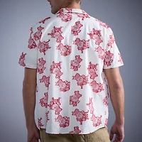 Billy Reid Floral Jacquard Short-sleeve Shirt