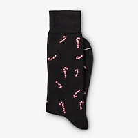 Candy Cane Dress Socks