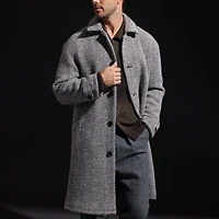 Les Deux Michael Twill Wool Coat