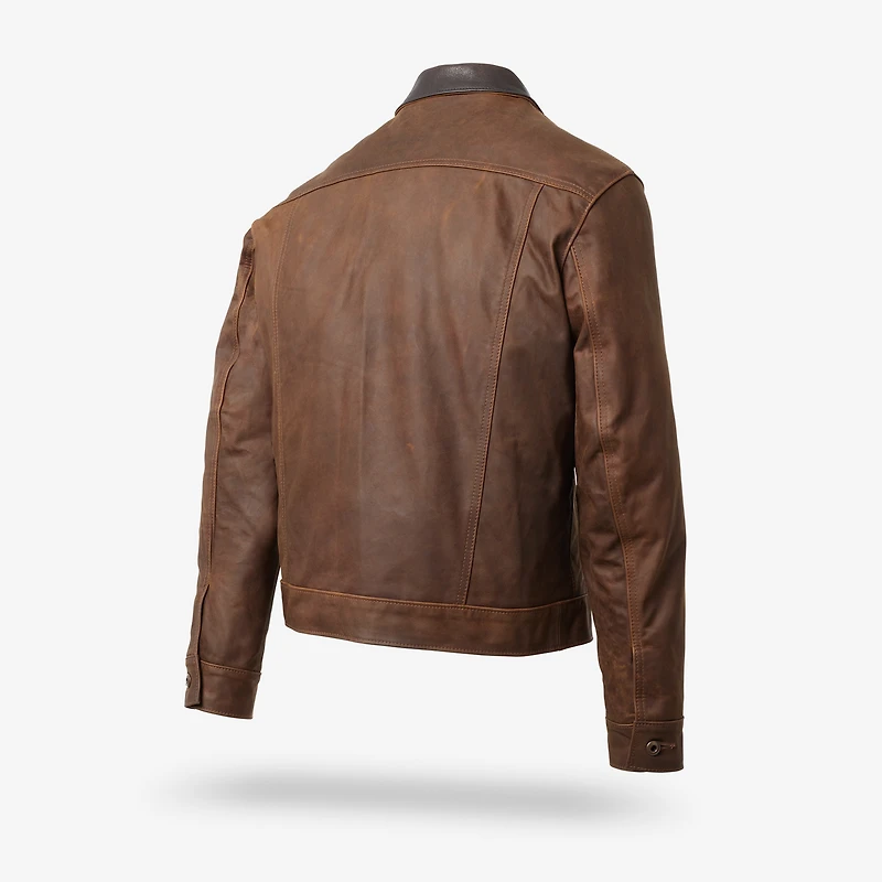 Schott® N.Y.C. X Allen Edmonds Leather Barn Jacket
