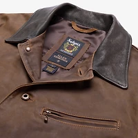 Schott® N.Y.C. X Allen Edmonds Leather Barn Jacket