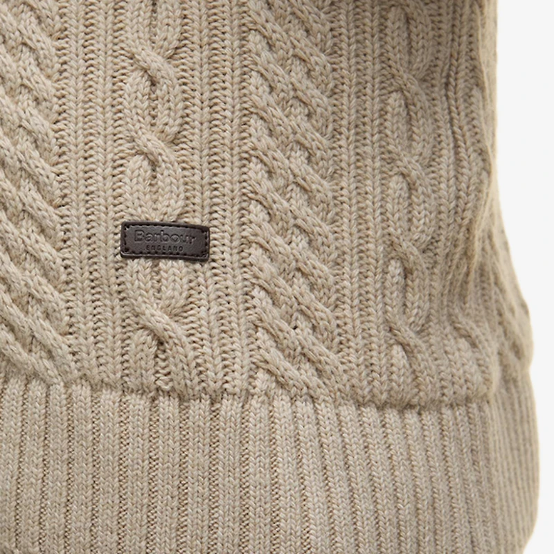 Barbour Lowfen Cable-knit Crewneck Sweater