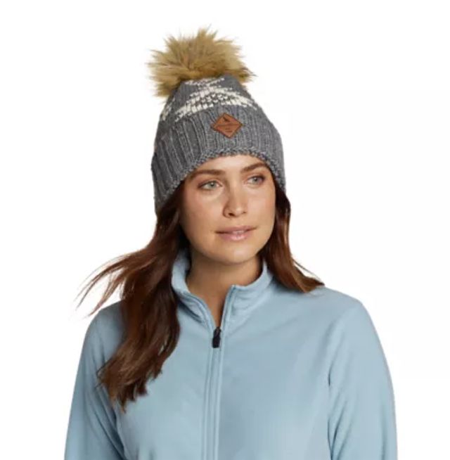 Miami Dolphins Youth Jacquard Cuffed Knit Hat with Pom - Aqua