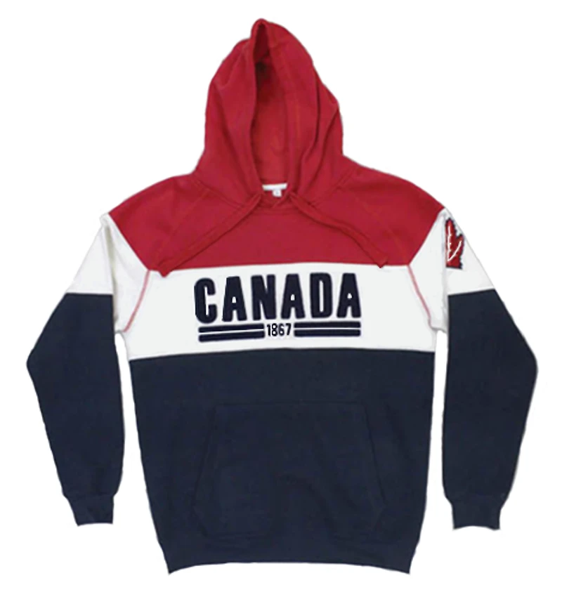 Three Tone Canadian Hoodie