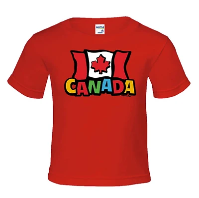 Kids' Funky Canada Flag T-Shirt