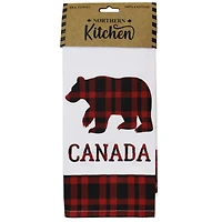 Plaid Bear Tea Towel