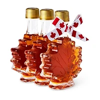 Maple Syrup Leaf Bottle 3pk