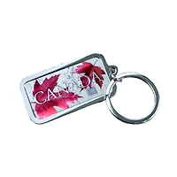 Metal Maple Leaf Keychain