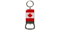 Metal Keychain Bottle Opener Canada Flag
