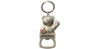 Metal Keychain Bottle Opener Bear