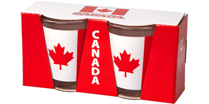 Box Pair Flag Shot Glass