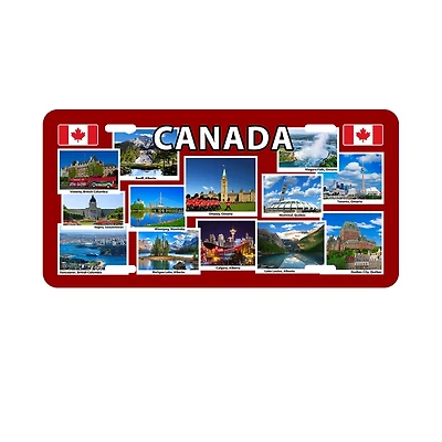 License Plate Canada City Views